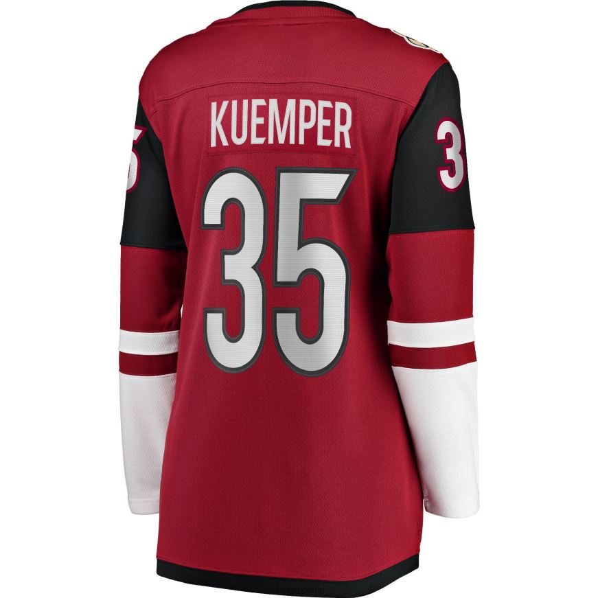 Frauen NHL Arizona Coyotes Darcy Kuemper Fanatics Branded Garnet Home Premier Breakaway-Spielertrikot Kleidung BF680T1683