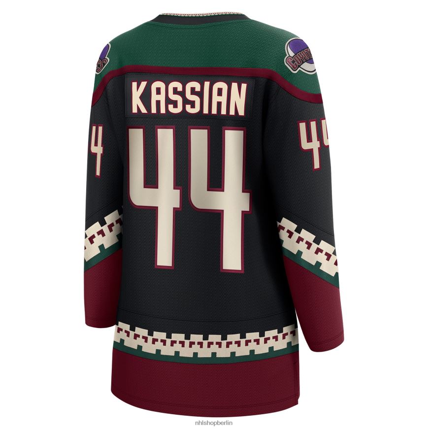 Frauen NHL Arizona Coyotes Zack Kassian Fanatics gebrandetes schwarzes Home-Breakaway-Spielertrikot Kleidung BF680T2118