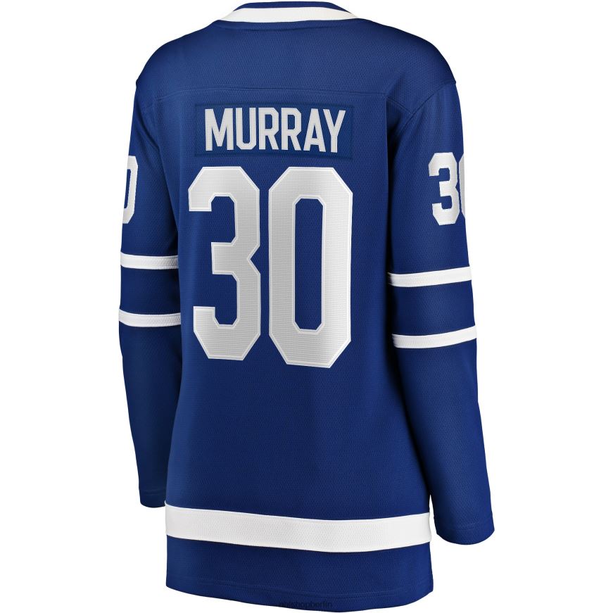 Frauen NHL Blaues Abtrünnigen-Heimtrikot der Toronto Maple Leafs mit Matt-Murray-Fanatiker-Logo Kleidung BF680T2075