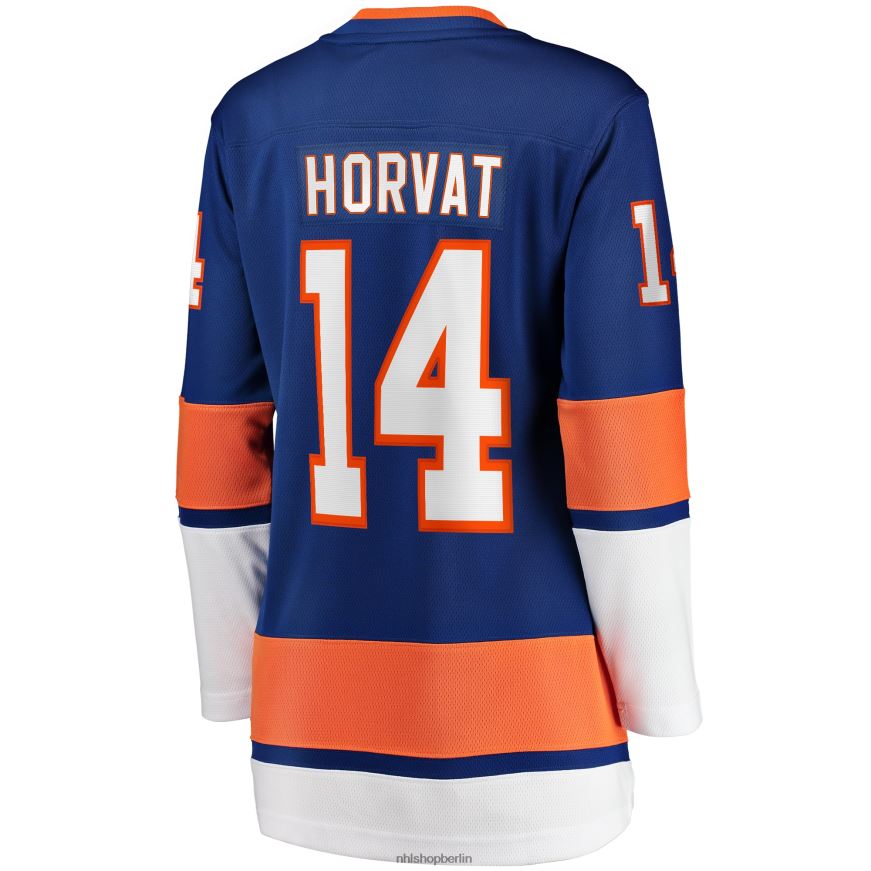 Frauen NHL Blaues Breakaway-Heimtrikot der New York Islanders mit Bo-Horvat-Fanatiker-Logo Kleidung BF680T1313