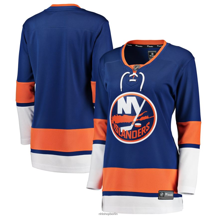 Frauen NHL Blaues Breakaway-Heimtrikot der New York Islanders mit Fanatics-Logo Kleidung BF680T777