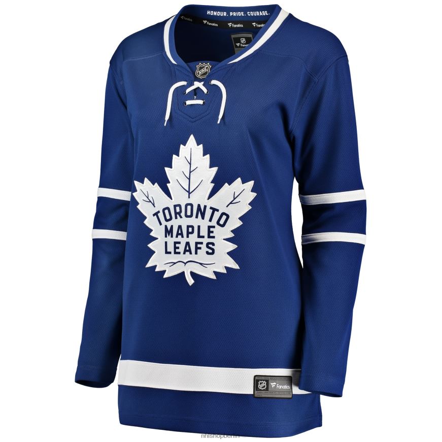 Frauen NHL Blaues Breakaway-Heimtrikot der Toronto Maple Leafs mit Fanatics-Logo Kleidung BF680T1062