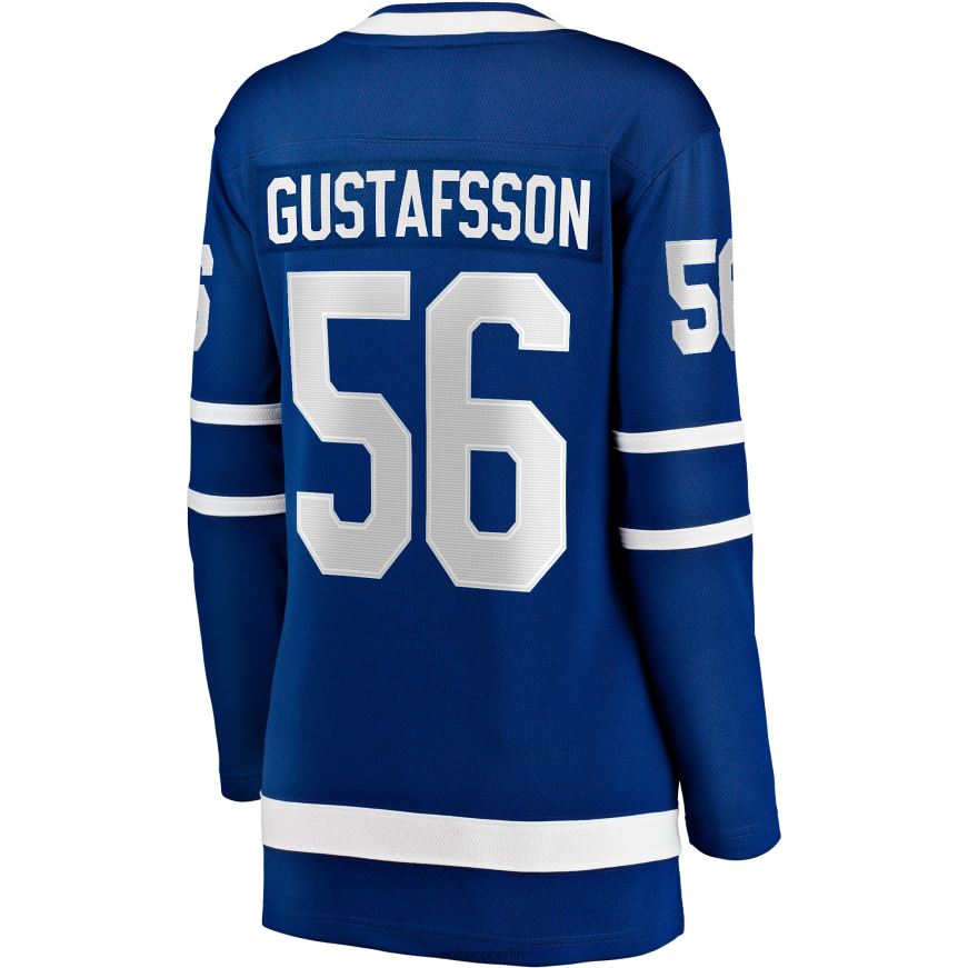 Frauen NHL Blaues Breakaway-Heimtrikot der Toronto Maple Leafs mit Fanatics-Logo von Erik Gustafsson Kleidung BF680T1659