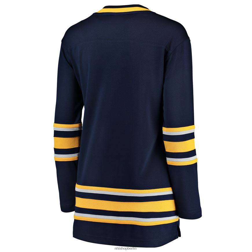 Frauen NHL Blaues Breakaway-Heimtrikot mit Fanatics-Logo der Buffalo Sabres Kleidung BF680T1214