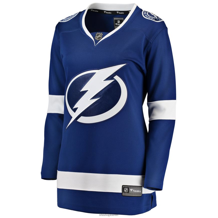 Frauen NHL Blaues Breakaway-Heimtrikot mit Tampa Bay Lightning Fanatics-Logo Kleidung BF680T1059