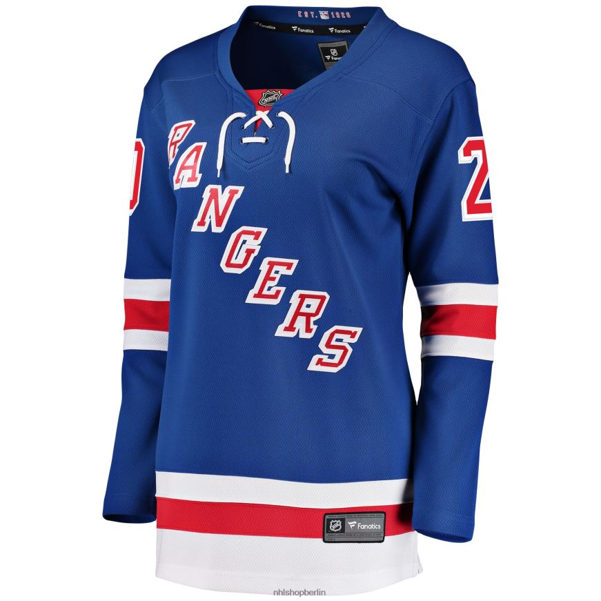 Frauen NHL Blaues Breakaway-Spielertrikot der New York Rangers mit Fanatics-Logo von Chris Kreider Kleidung BF680T533