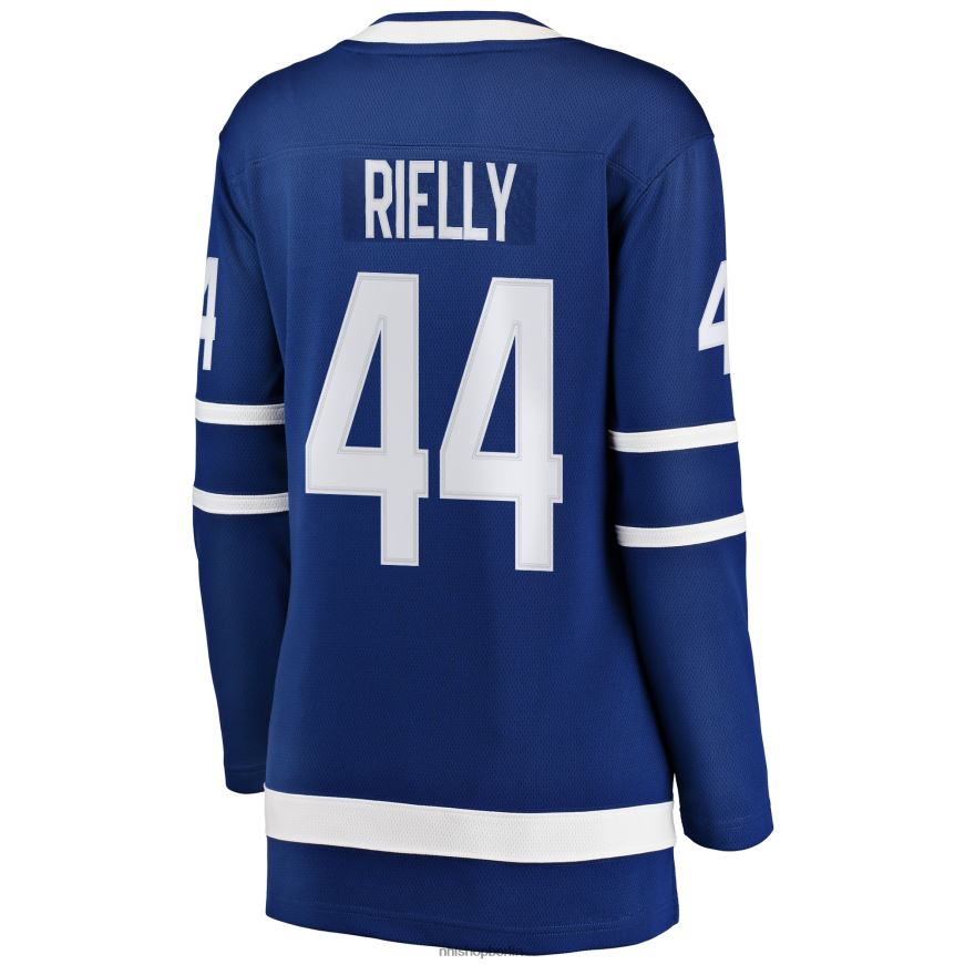 Frauen NHL Blaues Breakaway-Spielertrikot der Toronto Maple Leafs mit Fanatics-Logo von Morgan Rielly Kleidung BF680T1666