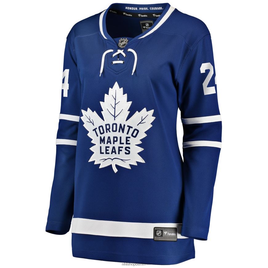 Frauen NHL Blaues Breakaway-Spielertrikot der Toronto Maple Leafs mit Wayne-Simmonds-Fanatiker-Logo Kleidung BF680T1714