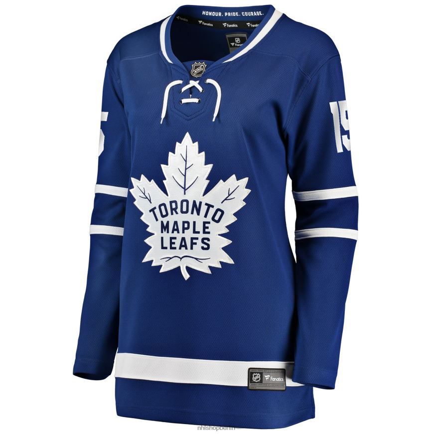 Frauen NHL Blaues Heim-Ausreißer-Spielertrikot der Toronto Maple Leafs mit Fanatics-Logo von Alexander Kerfoot Kleidung BF680T2072