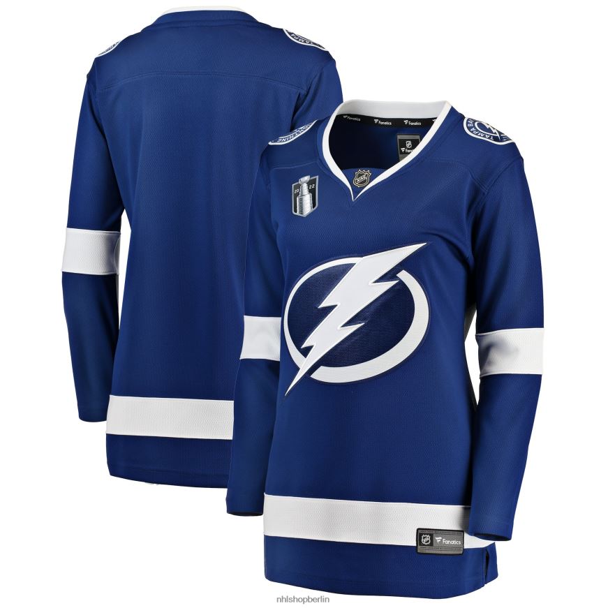 Frauen NHL Blaues Heimtrikot der Tampa Bay Lightning Fanatics für das Stanley-Cup-Finale 2022 Kleidung BF680T660