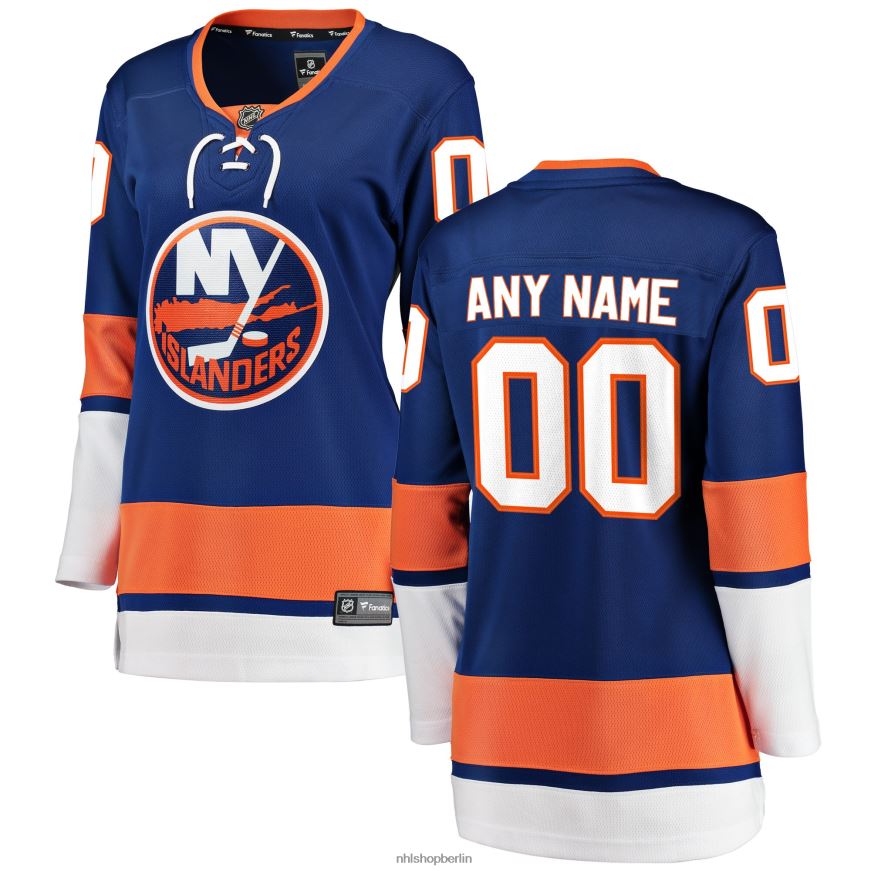 Frauen NHL Blaues Home-Breakaway-Trikot der New York Islanders mit Fanatics-Logo Kleidung BF680T592