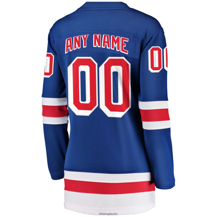 Frauen NHL Blaues Home-Breakaway-Trikot der New York Rangers mit Fanatics-Logo Kleidung BF680T212