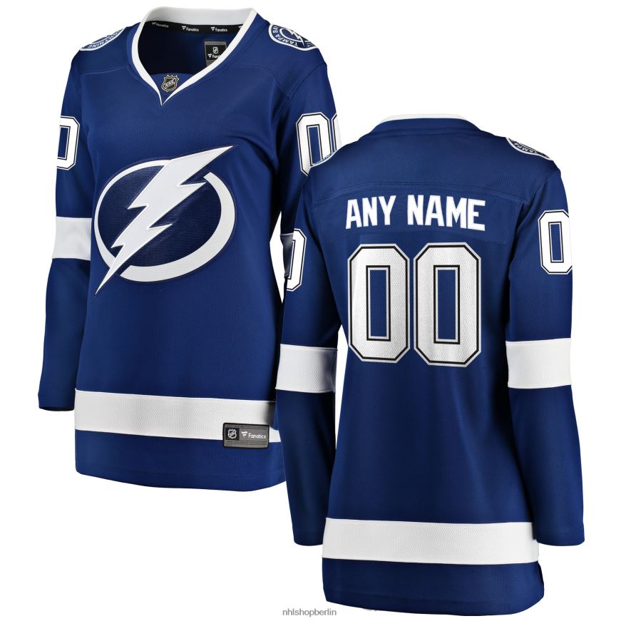 Frauen NHL Blaues Home-Breakaway-Trikot der Tampa Bay Lightning Fanatics nach Maß Kleidung BF680T1407