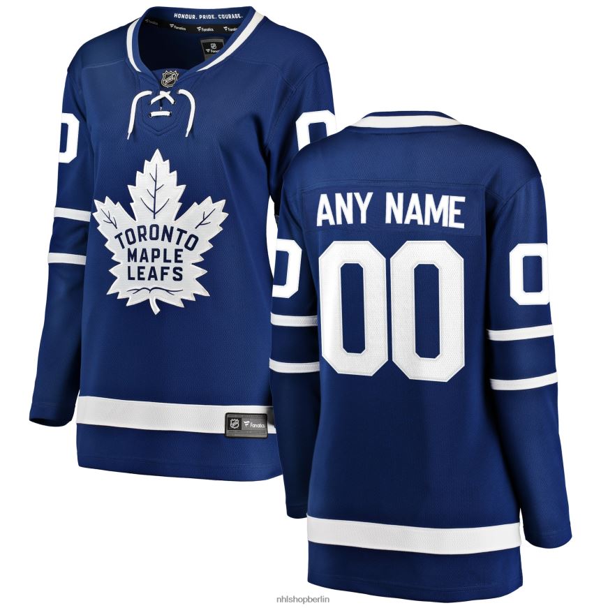 Frauen NHL Blaues Home-Breakaway-Trikot der Toronto Maple Leafs mit Fanatics-Logo Kleidung BF680T904