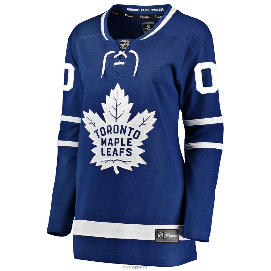 Frauen NHL Blaues Home-Breakaway-Trikot der Toronto Maple Leafs mit Fanatics-Logo Kleidung BF680T904