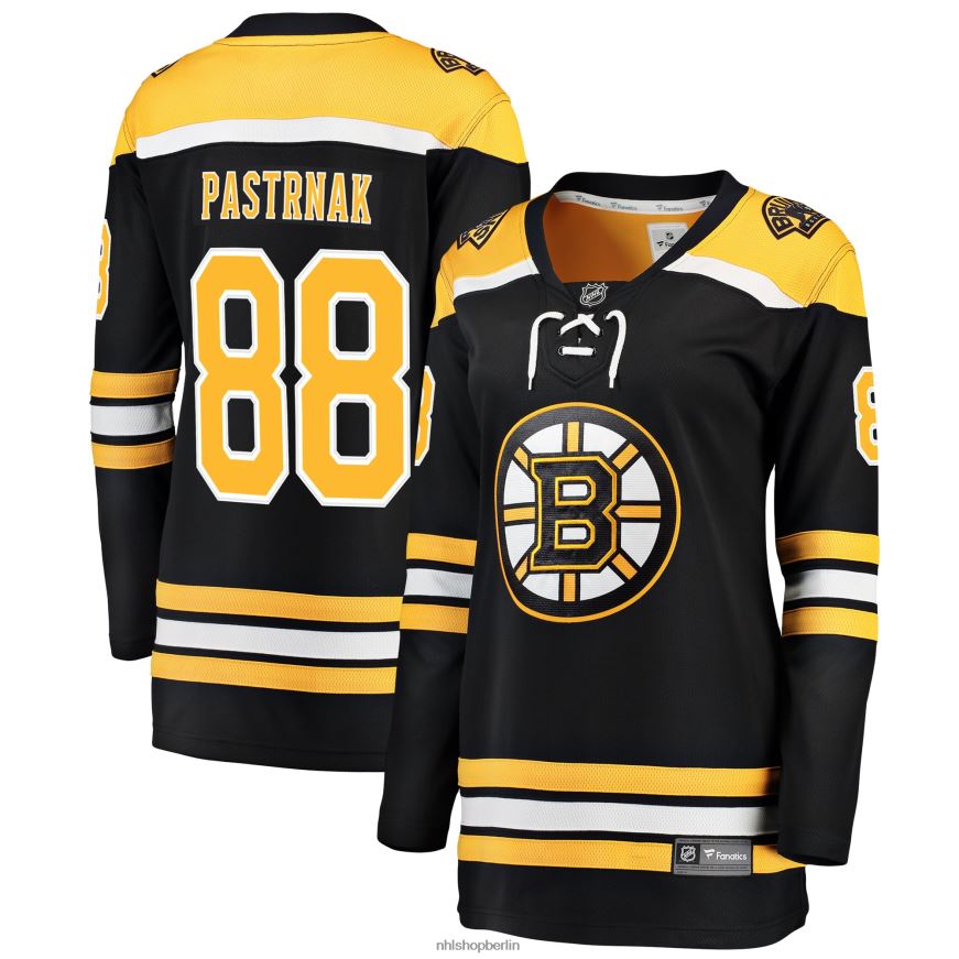 Frauen NHL Boston Bruins David Pastrnak Fanatics-gebrandetes schwarzes Breakaway-Spielertrikot Kleidung BF680T41