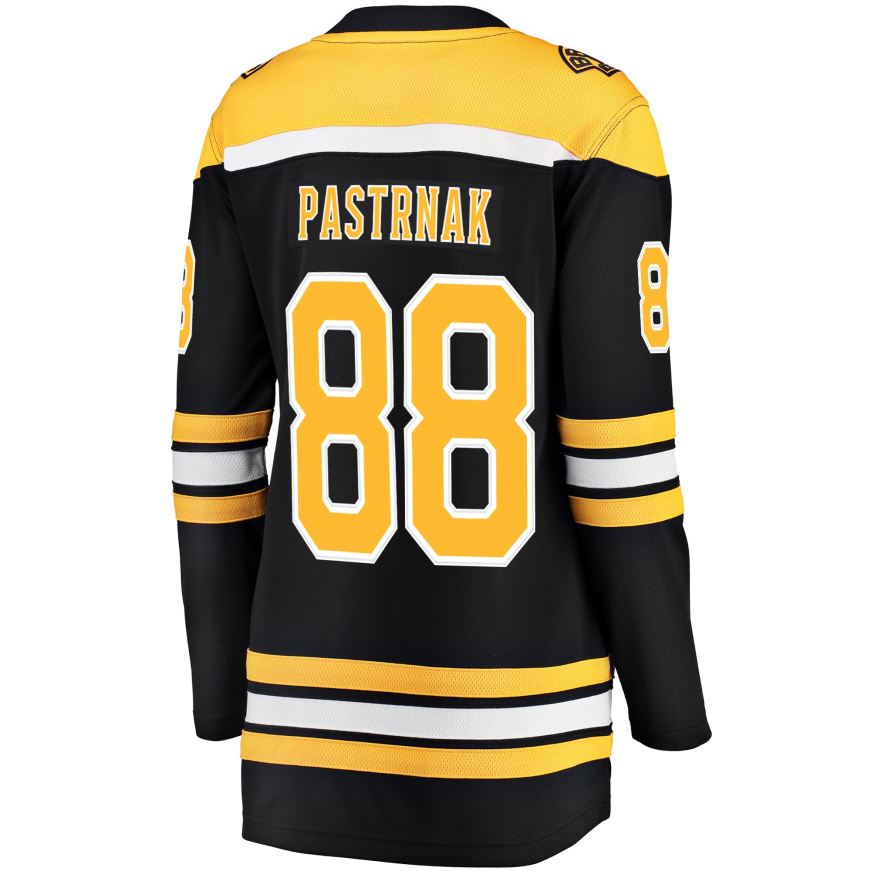 Frauen NHL Boston Bruins David Pastrnak Fanatics-gebrandetes schwarzes Breakaway-Spielertrikot Kleidung BF680T41