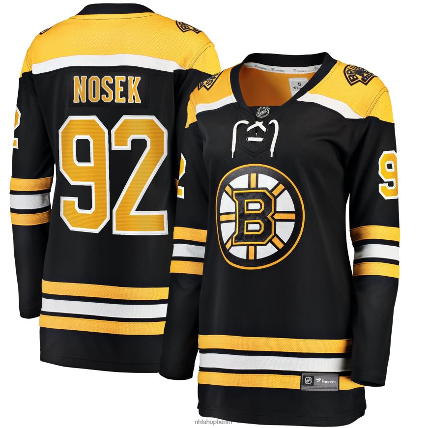 Frauen NHL Boston Bruins Tomas Nosek Fanatics-gebrandetes schwarzes Heim-Ausreißer-Spielertrikot Kleidung BF680T1955