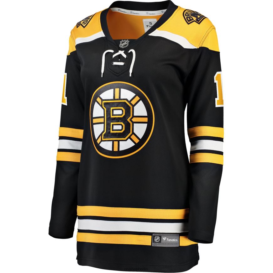 Frauen NHL Boston Bruins Trent Frederic Fanatics gebrandetes schwarzes Heim-Ausreißer-Spielertrikot Kleidung BF680T933