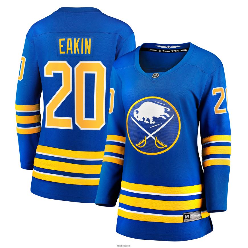 Frauen NHL Buffalo Sabres Cody Eakin Fanatics Royal Home Breakaway-Trikot mit Fanatics-Logo Kleidung BF680T2362