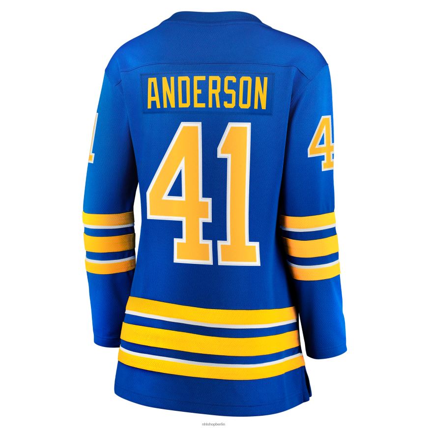 Frauen NHL Buffalo Sabres Craig Anderson Fanatics Branded Royal Home Breakaway-Spielertrikot Kleidung BF680T1778