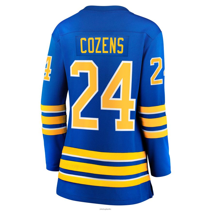 Frauen NHL Buffalo Sabres Dylan Cozens Fanatics-gebrandetes Royal Home Breakaway-Spielertrikot Kleidung BF680T1315