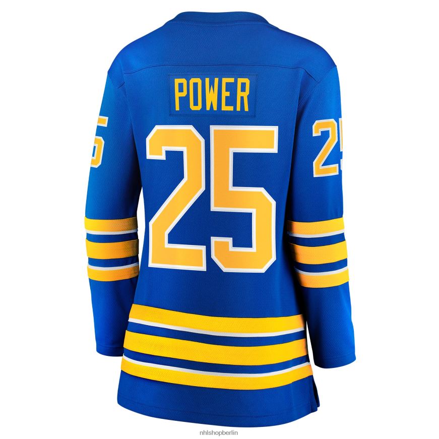 Frauen NHL Buffalo Sabres Owen Power Fanatics-gebrandetes Royal Home Breakaway-Spielertrikot Kleidung BF680T1257