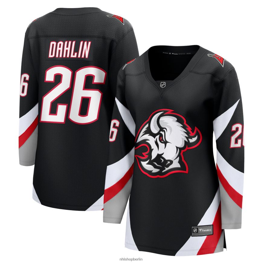 Frauen NHL Buffalo Sabres Rasmus Dahlin Fanatics gebrandetes schwarzes Alternative Premier Breakaway-Spielertrikot Kleidung BF680T1693