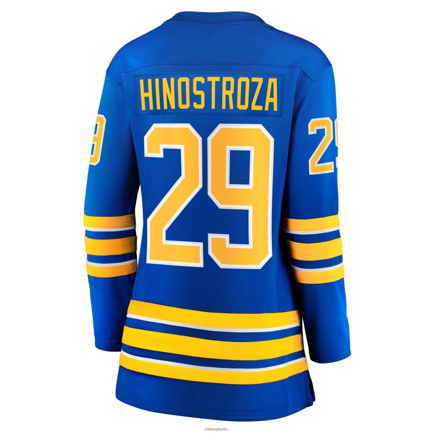 Frauen NHL Buffalo Sabres Vinnie Hinostroza Fanatics Branded Royal Home Breakaway-Spielertrikot Kleidung BF680T2161