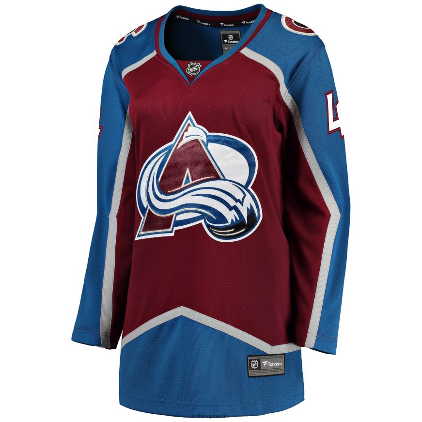 Frauen NHL Burgunderfarbenes Breakaway-Spielertrikot mit Fanatics-Logo von Colorado Avalanche Samuel Girard Kleidung BF680T1592