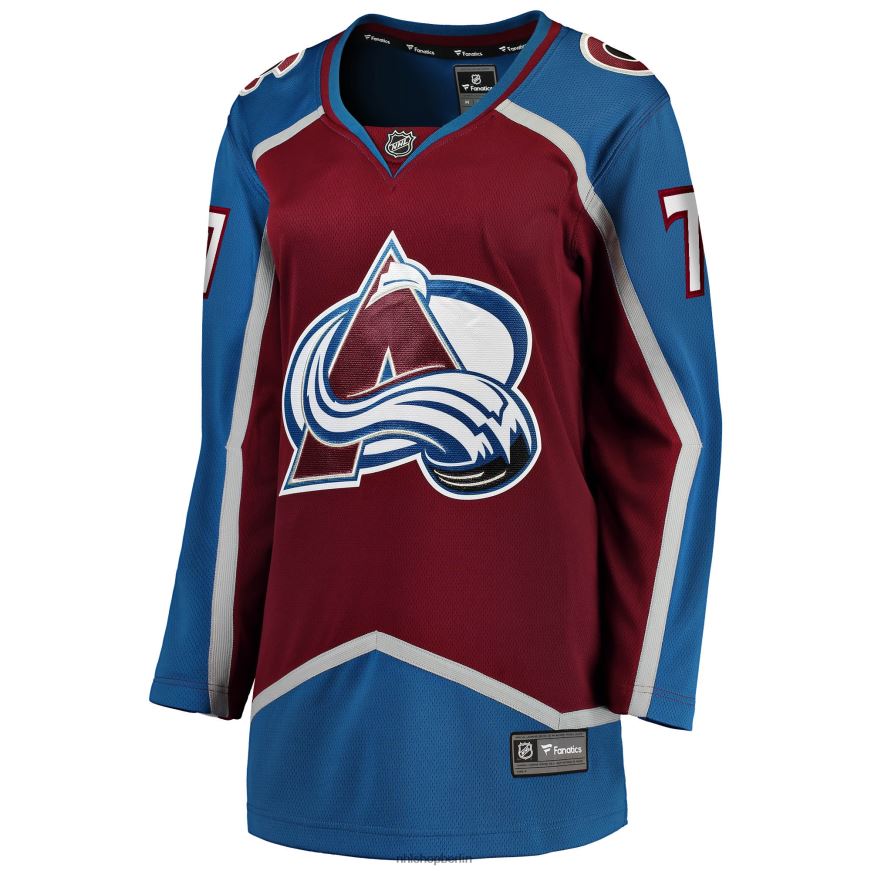 Frauen NHL Burgundiges Breakaway-Heimtrikot der Colorado Avalanche Devon Toews mit Fanatics-Logo Kleidung BF680T1240