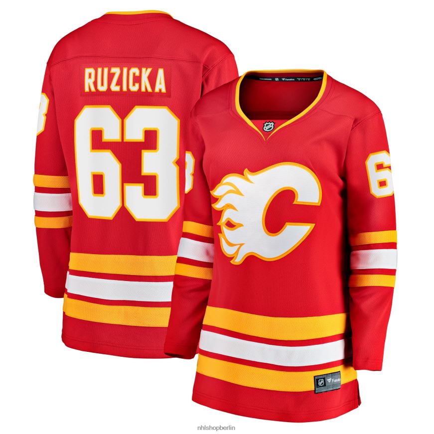 Frauen NHL Calgary Flames Adam Ruzicka Fanatics-gebrandetes rotes Home-Breakaway-Spielertrikot Kleidung BF680T2110