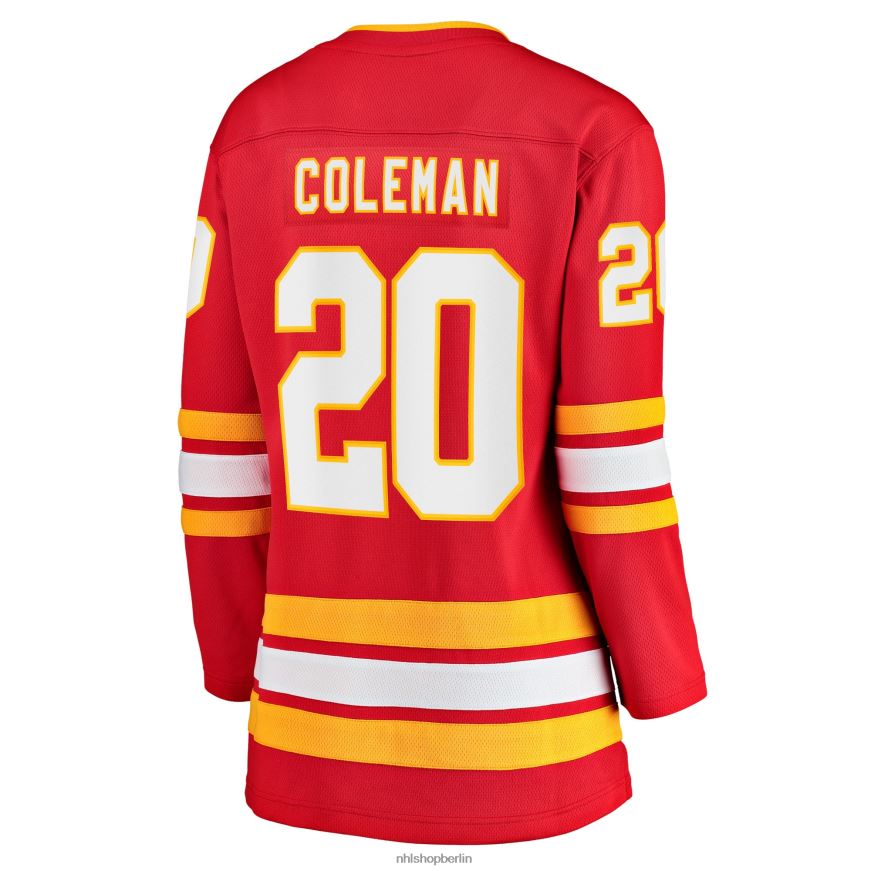 Frauen NHL Calgary Flames Blake Coleman Fanatics-gebrandetes rotes Heim-Ausreißer-Spielertrikot Kleidung BF680T1789