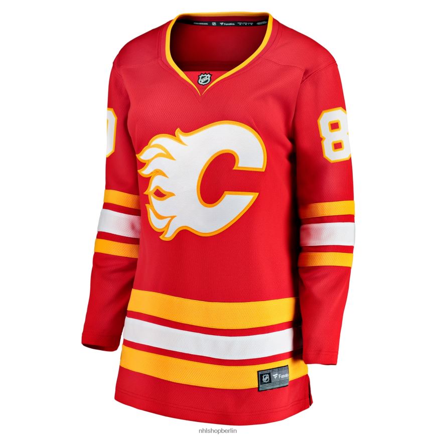 Frauen NHL Calgary Flames Daniel Vladar Fanatics-gebrandetes rotes Heim-Ausreißer-Spielertrikot Kleidung BF680T1485