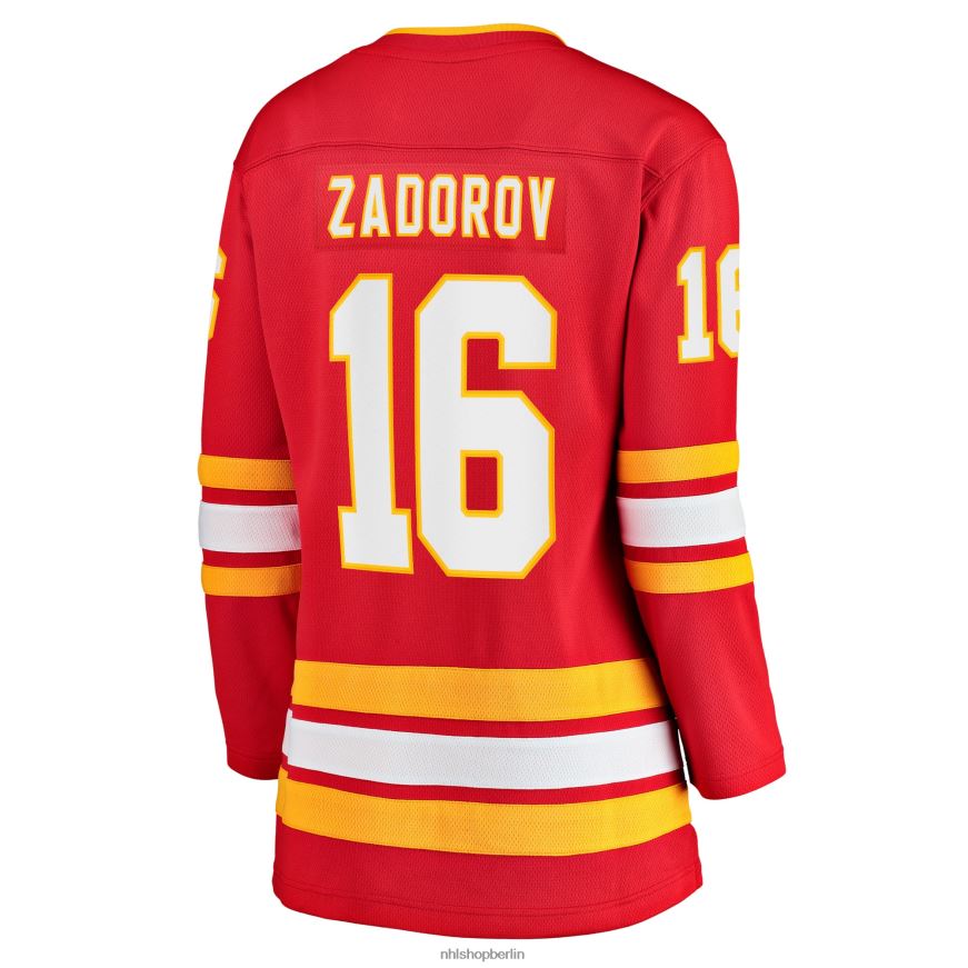 Frauen NHL Calgary Flames Nikita Zadorov Fanatics-gebrandetes rotes Heim-Ausreißer-Spielertrikot Kleidung BF680T1704