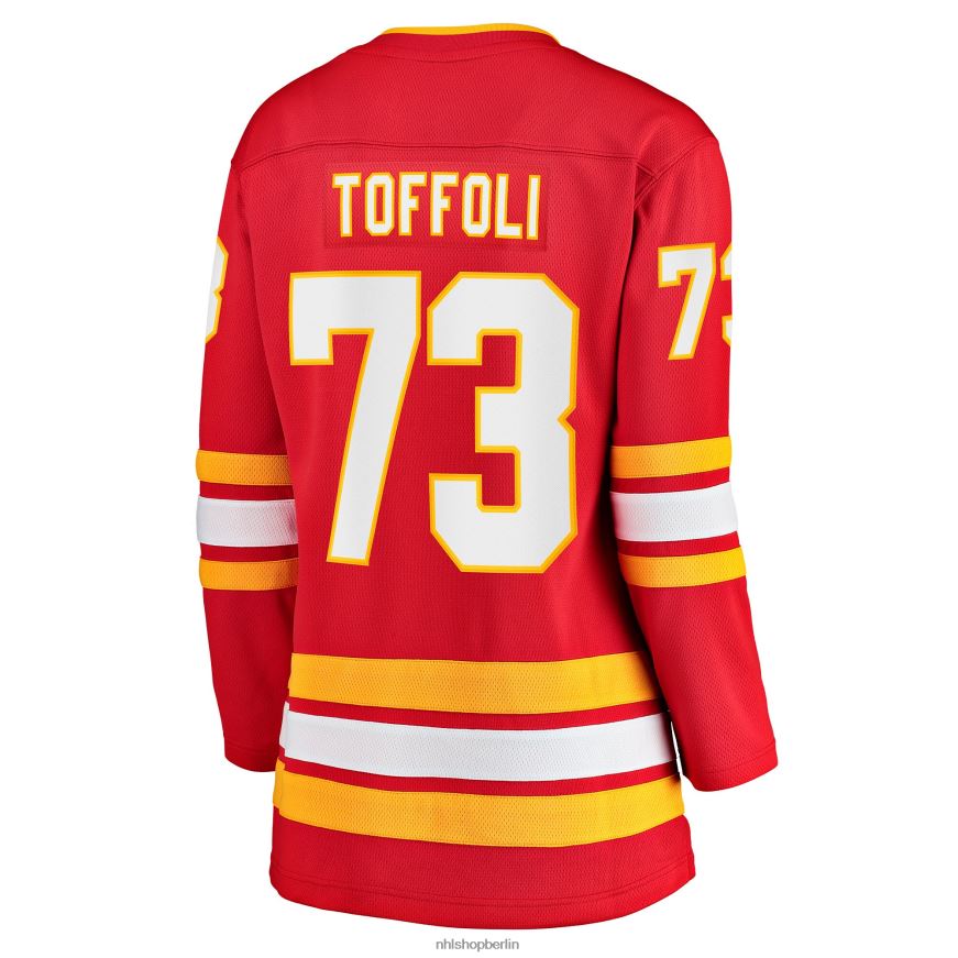 Frauen NHL Calgary Flames Tyler Toffoli Fanatics-gebrandetes rotes Heim-Ausreißer-Spielertrikot Kleidung BF680T1336