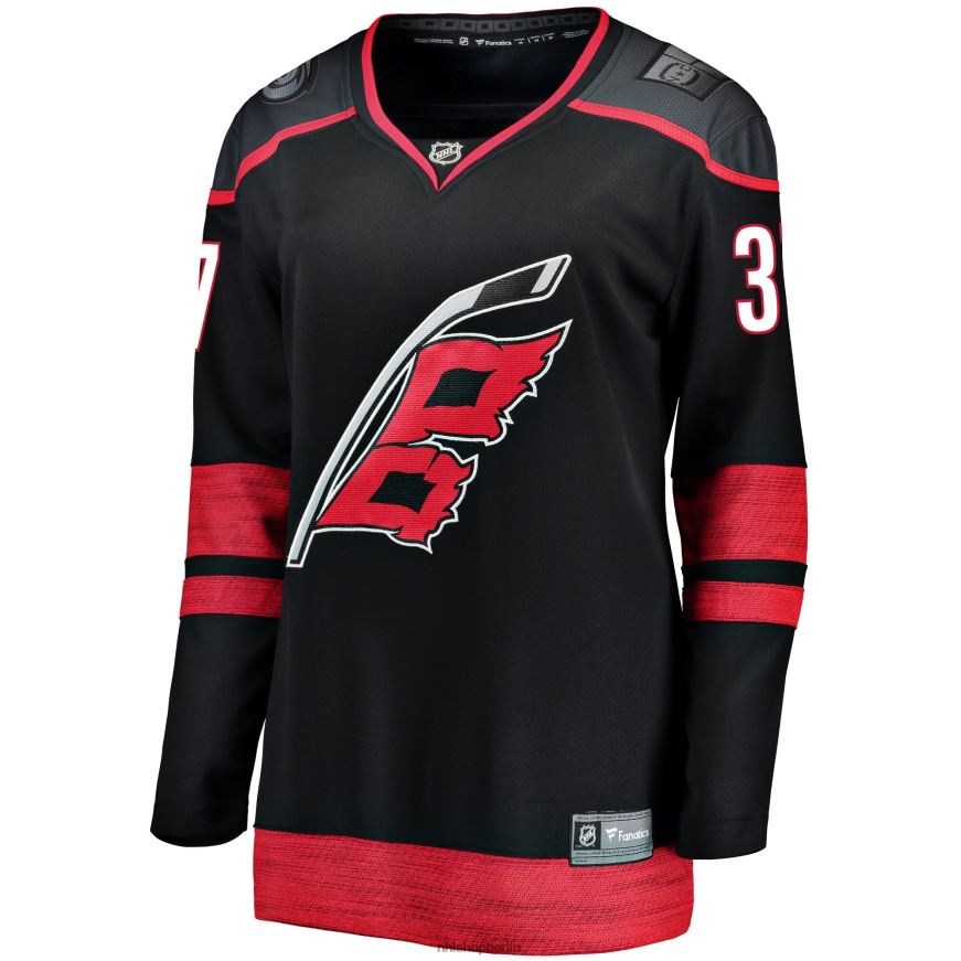 Frauen NHL Carolina Hurricanes Andrei Svechnikov Fanatics gebrandetes schwarzes alternatives Premier Breakaway-Spielertrikot Kleidung BF680T348