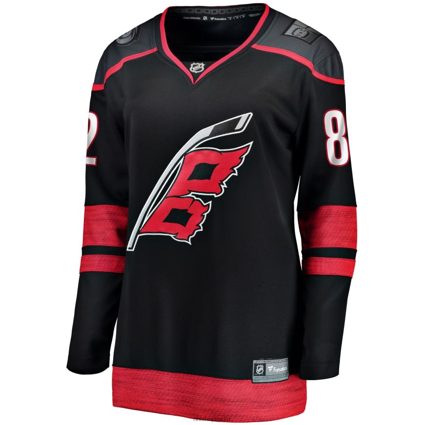 Frauen NHL Carolina Hurricanes Jesperi Kotkaniemi Fanatics-gebrandetes schwarzes Home-Breakaway-Spielertrikot Kleidung BF680T336