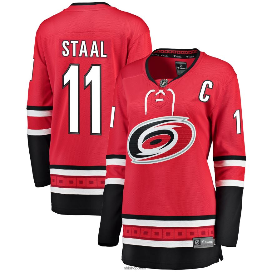 Frauen NHL Carolina Hurricanes Jordan Staal Fanatics-gebrandetes rotes Heim-Ausreißer-Spielertrikot Kleidung BF680T1369