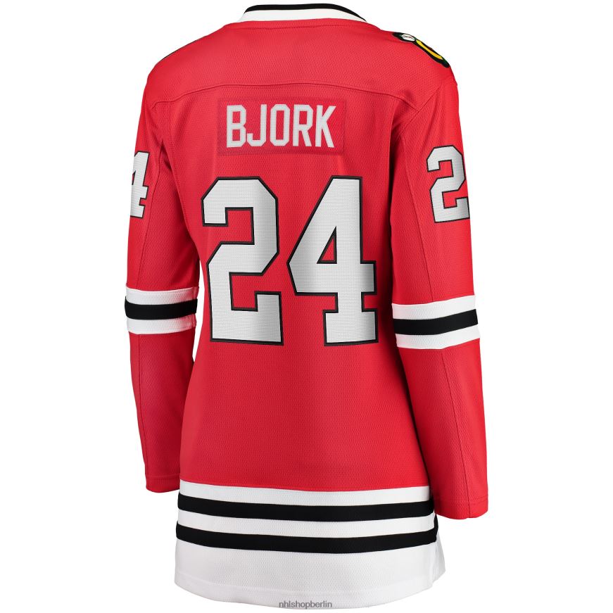 Frauen NHL Chicago Blackhawks Anders Bjork Fanatics-gebrandetes rotes Breakaway-Heimtrikot Kleidung BF680T2018