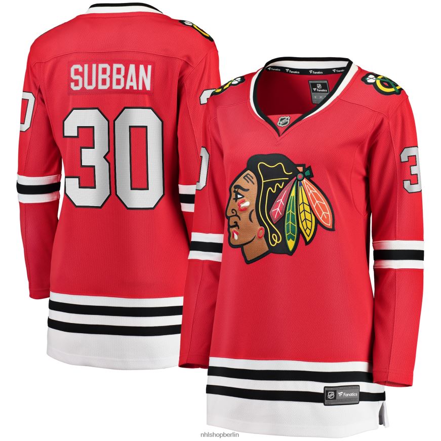 Frauen NHL Chicago Blackhawks Malcolm Subban Fanatics-gebrandetes rotes Breakaway-Heimspielertrikot Kleidung BF680T2366