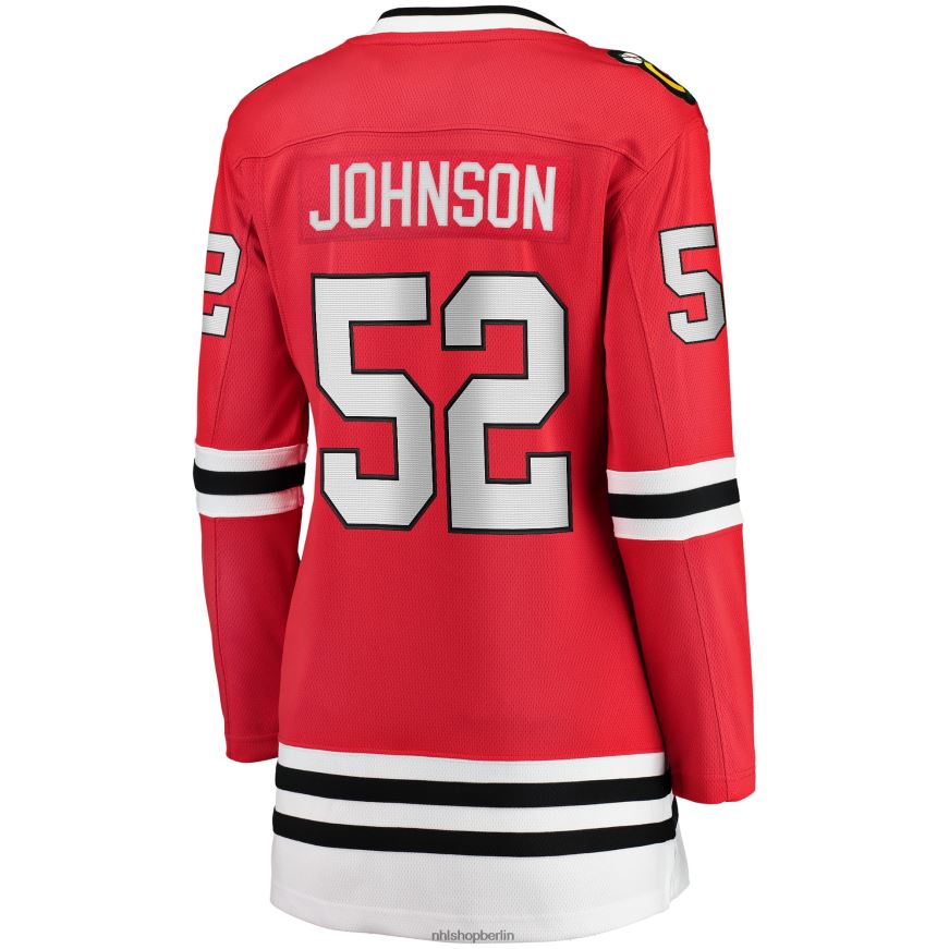 Frauen NHL Chicago Blackhawks Reese Johnson Fanatics-gebrandetes rotes Heim-Ausreißer-Spielertrikot Kleidung BF680T1878