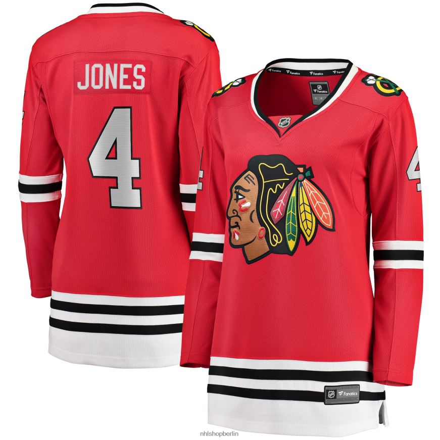 Frauen NHL Chicago Blackhawks Seth Jones Red Fanatics-Heimtrikot für Breakaway-Spieler Kleidung BF680T1351