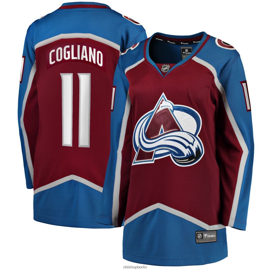 Frauen NHL Colorado Avalanche Andrew Cogliano Fanatics Branded Burgundy Home Breakaway Player Jersey Kleidung BF680T1543