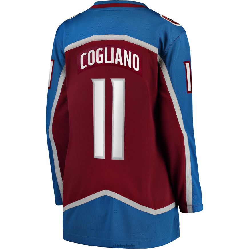 Frauen NHL Colorado Avalanche Andrew Cogliano Fanatics Branded Burgundy Home Breakaway Player Jersey Kleidung BF680T1543