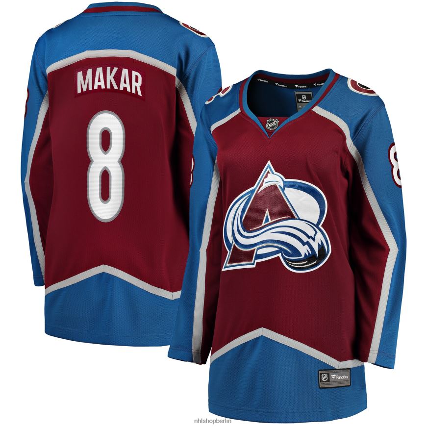 Frauen NHL Colorado Avalanche Cale Makar Fanatics-Bordeaux-Heimtrikot für Premier-Breakaway-Spieler Kleidung BF680T868