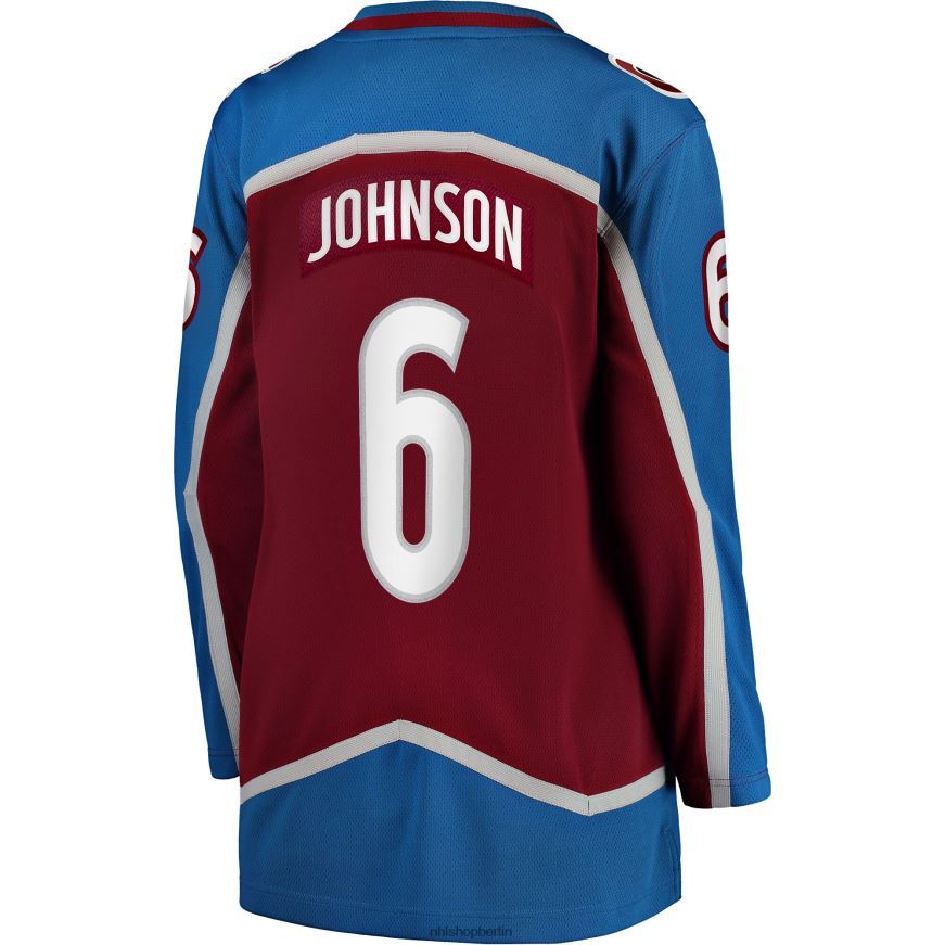 Frauen NHL Colorado Avalanche Erik Johnson Fanatics-Heimtrikot für Ausreißer in Burgunderrot Kleidung BF680T1305