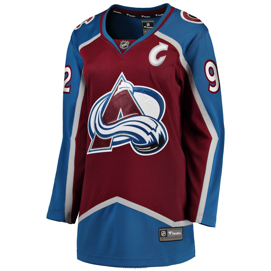 Frauen NHL Colorado Avalanche Gabriel Landeskog Fanatics-Heimtrikot mit Premier-Breakaway-Spieler-Logo in Burgunderrot Kleidung BF680T1174