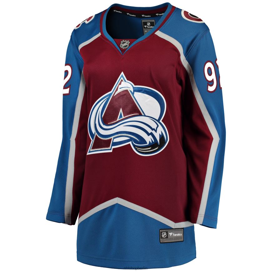 Frauen NHL Colorado Avalanche Gabriel Landeskog Fanatics-gebrandetes burgunderfarbenes Breakaway-Spielertrikot Kleidung BF680T1402