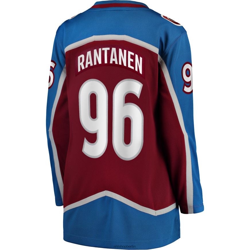 Frauen NHL Colorado Avalanche Mikko Rantanen Fanatics-Heimtrikot für das Stanley-Cup-Finale 2022 in Burgunderrot Kleidung BF680T227